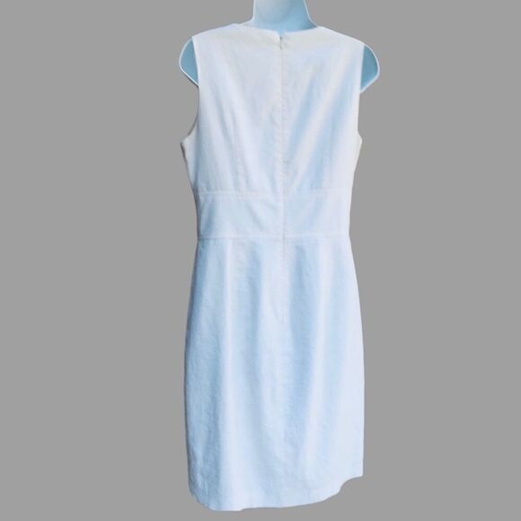 Maggy London Cutwork Embroidery Accent Sleeveless Sheath Dress - Picture 4 of 9